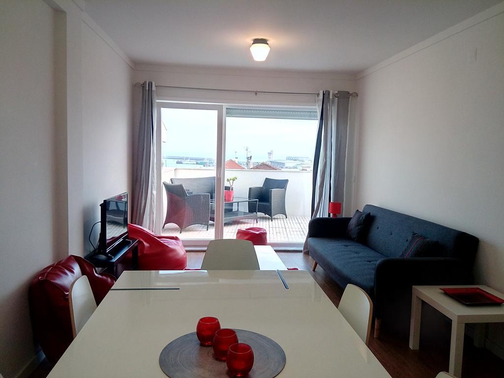 Ferienwohnung Harbour Views Penthouse Póvoa de Varzim Exterior foto
